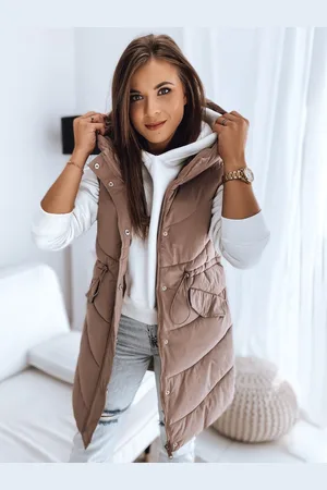 D-Street Dámská stylová vesta v růžové barvě Gamis