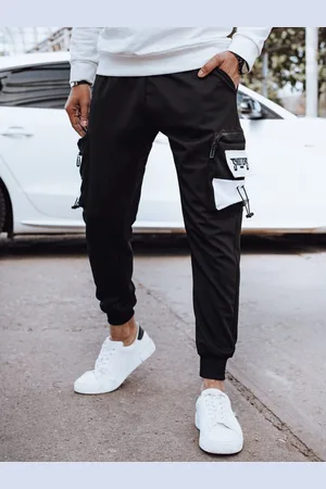 D-Street Originální černé kapsáčové jogger kalhoty