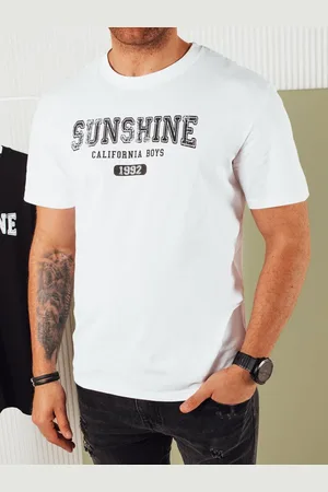 D-Street Trendy bílé tričko s nápisem sunshine