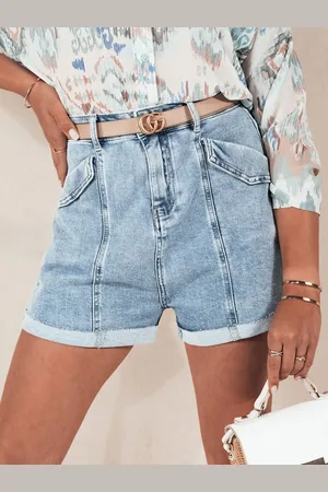 D-Street Trendy dámské modré riflové kraťasy Denimcuts