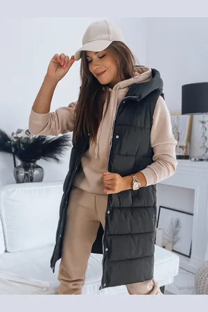 D-Street Trendová dámská černá vesta Noelia