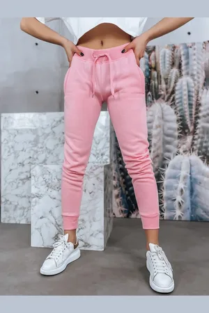 D-Street Stylové růžové dámské tepláky Fits