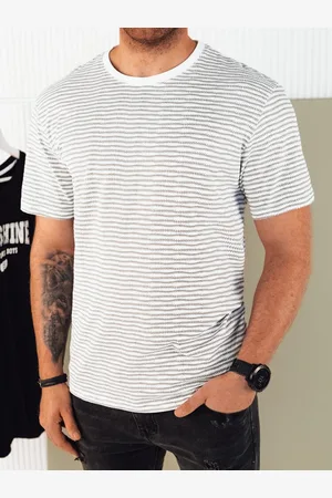 D-Street Trendy bílé tričko se vzorem