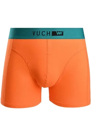 Vuch Výrazné bavlněné oranžové boxerky Connor