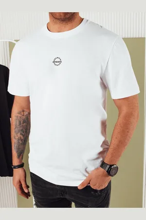 D-Street Trendy bílé tričko s potiskem