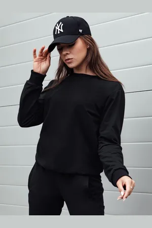 D-Street Jednoduchá dámská černá mikina Glamflair