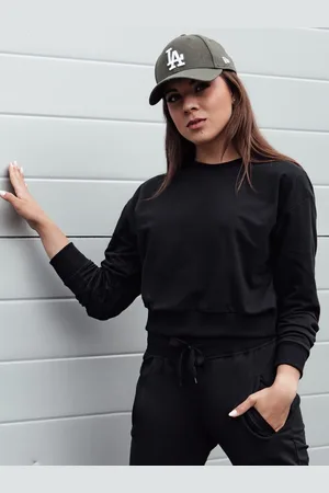 D-Street Dámská černá mikina v jednoduchém provedení Casualvibe