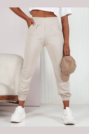 D-Street Trendy dámské béžové tepláky Fashioncore