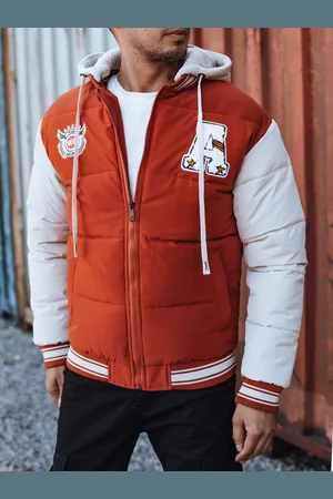 D-Street Červená prošívaná bomber bunda