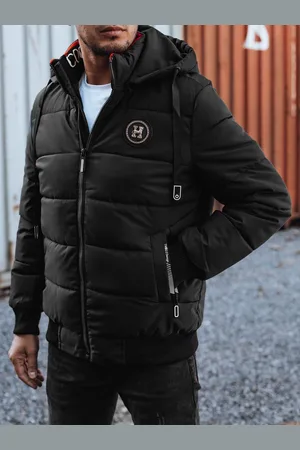 D-Street Trendy zimní bunda s kapucí v černém provedení