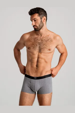 Ombre Clothing Stylové šedé melírované boxerky U286