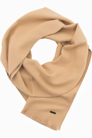 Ombre Clothing Atraktivní pánská světle hnědá šála V4 ACSF-0116