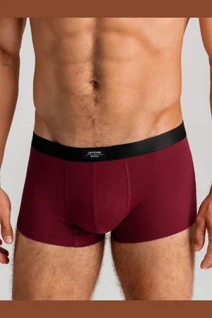 Ombre Clothing Stylové tmavě červené boxerky U286