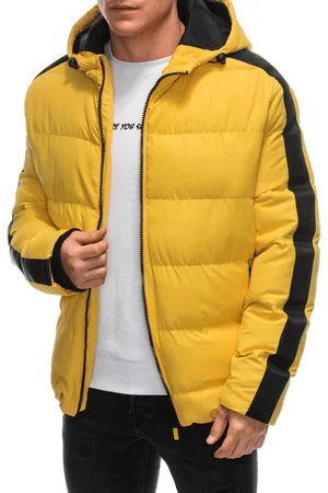 INNY Prošívaná žlutá zimní bunda V7 EM-JAHP-0101