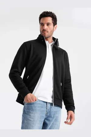 Ombre Clothing Trendy černá bomber bunda V1 JANP-0154