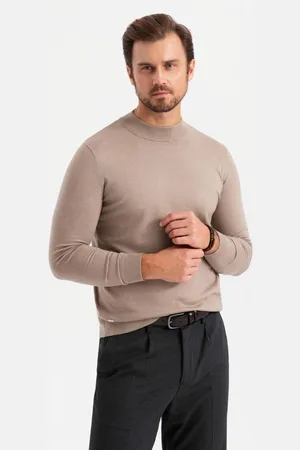 Ombre Clothing Trendy béžový polorolák V3 SWTN-0125