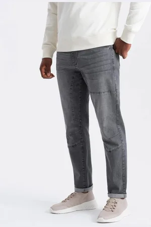 Ombre Clothing Trendy grafitové pánské džíny V2 PADP-0161