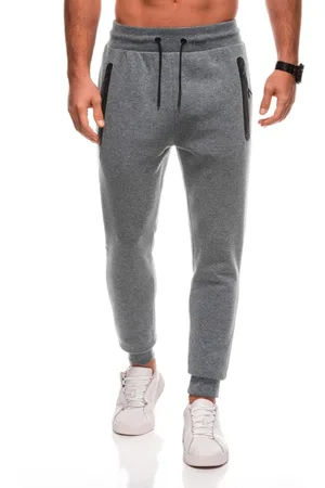 INNY Basic grafitové melírované pánské tepláky V7 PABS-0104