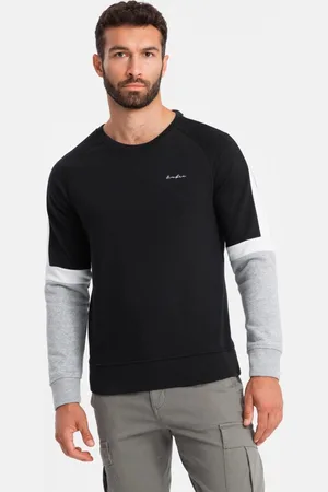 Ombre Clothing Originální černá mikina V3 SSNZ-22FW-003