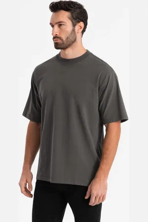 Ombre Clothing Originální šedé pánské tričko V3 TSBC-0234