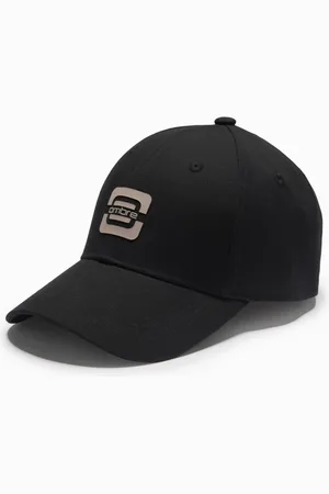 Ombre Clothing Pánská černá kšiltovka s logem V2 ACCS-0100