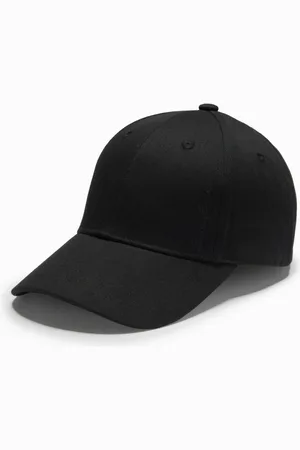 Ombre Clothing Pánská basic černá kšiltovka s výšivkou V1 ACCS-0102