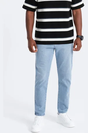Ombre Clothing Originální světle modré pánské džíny V2 PADP-0162