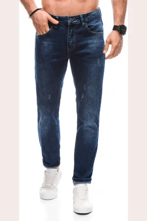 INNY Trendy tmavě modré rifle v jedinečném provedení P1433