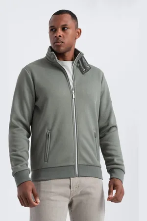 Ombre Clothing Trendy khaki bomber bunda V3 JANP-0154