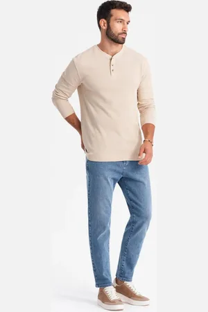 Ombre Clothing Originální modré pánské džíny V1 PADP-0162