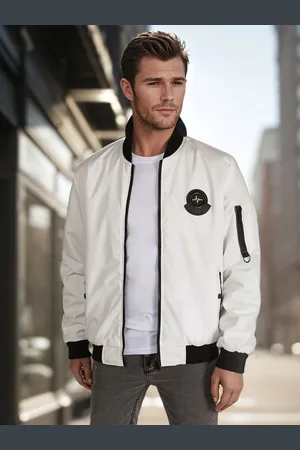 D-Street Moderní béžová bomber bunda