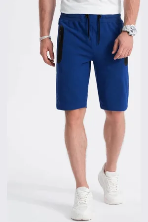 Ombre Clothing Stylové modré kraťasy W239