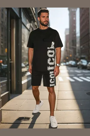 D-Street Stylový pánský komplet ICON v černé barvě