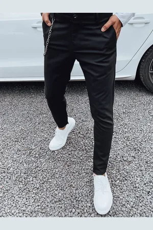 D-Street Pánské formální černé kalhoty