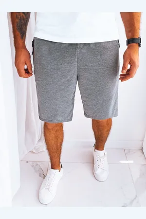 D-Street Trendy pánské ležérní šortky tmavě šedé