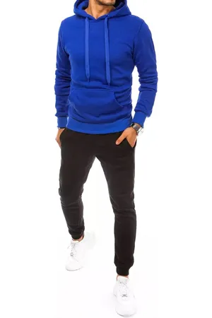 D-Street Trendy pánská tepláková souprava modro-černá