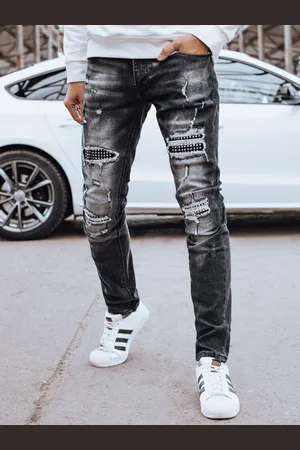 D-Street Módní pánské džíny černé