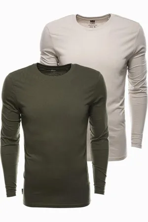 Ombre Clothing Dvojbalení triček s dlouhým rukávem Z43-V9