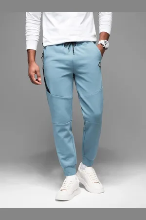 Ombre Clothing Nadčasové světle modré tepláky V4 PASK-0226