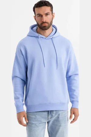 Ombre Clothing Pastelově levandulová unisex mikina V9 SNBC-0105