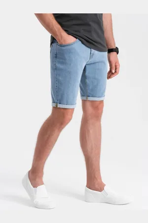 Ombre Clothing Pánské džínové šortky modré v2 om-srds-0134