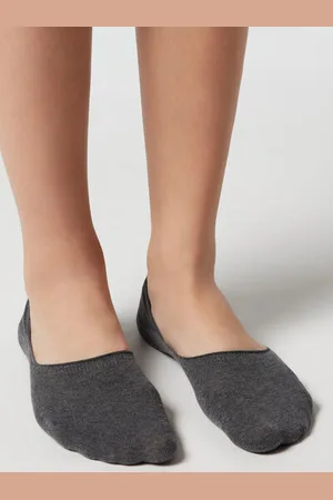 Calzedonia Neviditelné Bavlněné Unisexové Ponožky Žena