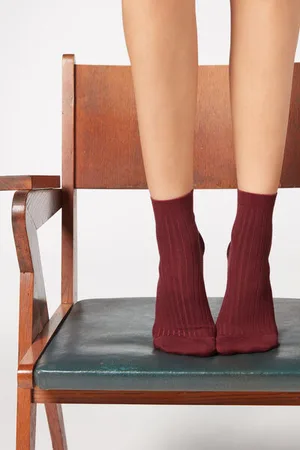 Calzedonia Krátké ponožky s kašmírem Žena
