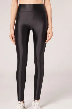 Calzedonia Velmi lesklé legíny s hlazeným povrchem Žena
