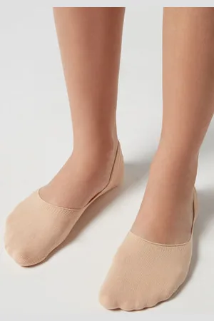 Calzedonia Neviditelné Bavlněné Unisexové Ponožky Žena
