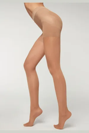 Calzedonia Punčocháče Graduovaná Komprese Průhledné 30 Den efekt Total Shaper Premium Žena