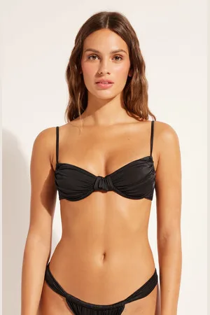 Calzedonia Balkonová podprsenka k plavkám Shiny Satin Žena