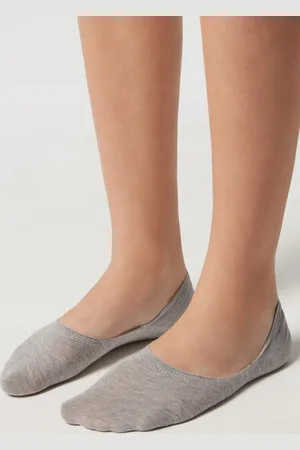 Calzedonia Neviditelné Bavlněné Unisexové Ponožky Žena
