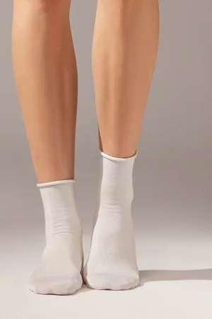 Calzedonia Krátké třpytivé ponožky Žena