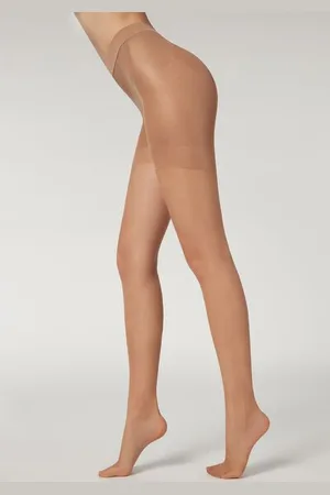 Calzedonia Punčocháče Graduovaná Komprese Průhledné 15 Den efekt Total Shaper Premium Žena